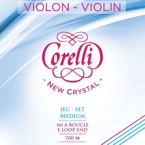 Corelli New Crystal violin medium string set