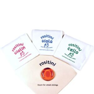 Rositin rosin for small violins, violas and cellos.