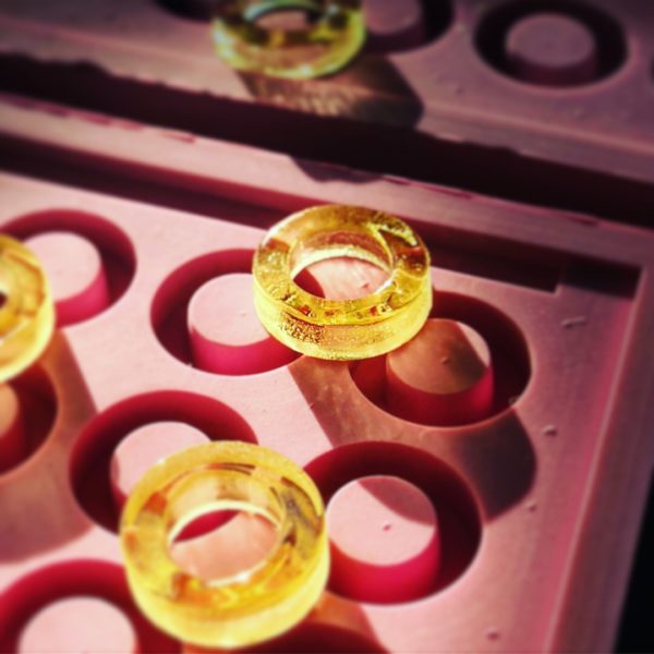 artisanal production of andrea rosin - rings
