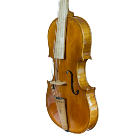Passion-Tradition Mirecourt baroque violin - three quarter view