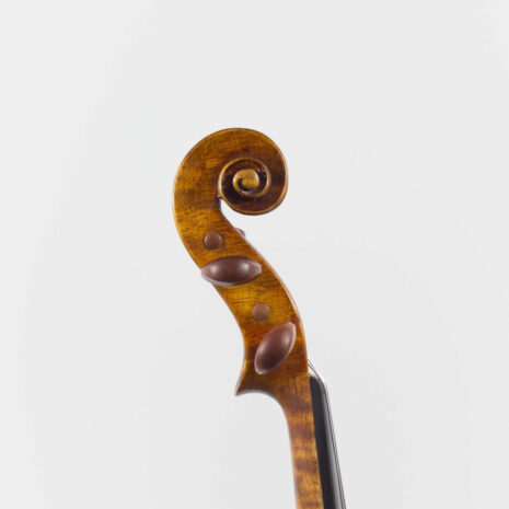 Antique Mirecourt violin - scroll