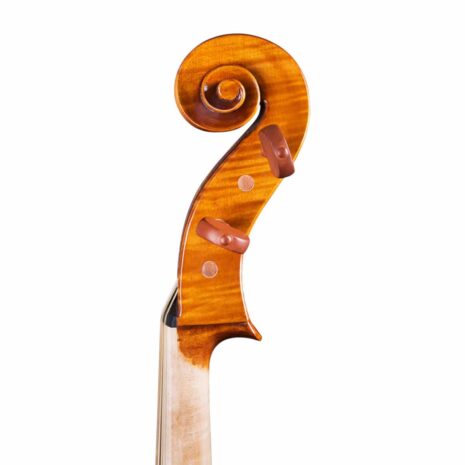 Passion-Tradition Mirecourt baroque cello scroll