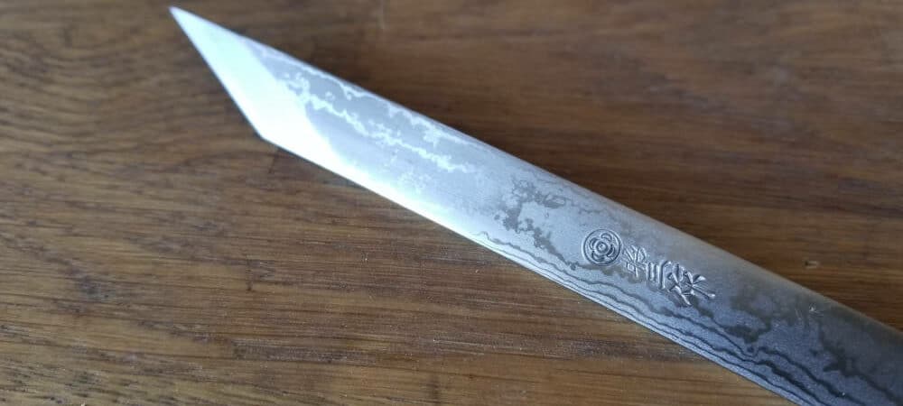 Violin-maker's knife made of Japanese Damascus steel