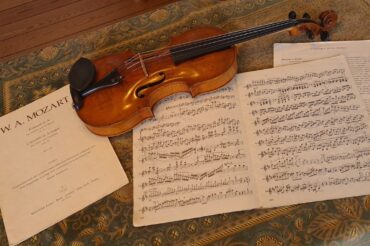 The violin’s notes