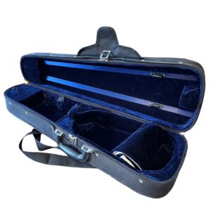Violin case, 3/4-size in blue/black (50% off)